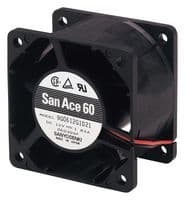 9G0624G1011 - SANYO DENKI - 9G0624G1011 - DC Axial Fan, 24 V, Square, 60 mm, 38 mm, Ball Bearing, 65 CFM