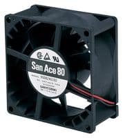 9G0812G101 - SANYO DENKI - 9G0812G101 - DC Axial Fan, 12 V, Square, 80 mm, 38 mm, Ball Bearing, 90 CFM