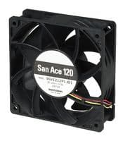 9GV1212P1J01 - SANYO DENKI - 9GV1212P1J01 - DC Axial Fan, 12 V, Square, 120 mm, 38 mm, Ball Bearing, 224 CFM