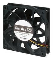 9GV1212P4G01 - SANYO DENKI - 9GV1212P4G01 - DC Axial Fan, 12 V, Square, 120 mm, 25 mm, Ball Bearing, 171 CFM
