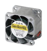 9L0412M301 - SANYO DENKI - 9L0412M301 - DC Axial Fan, 12 V, Square, 40 mm, 28 mm, Ball Bearing, 5.65 CFM