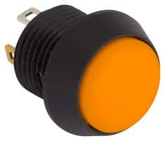 FL12LO5 - EOZ - FL12LO5 - Industrial Pushbutton Switch, IP67, FL Series, 12 mm, SPST-NO, Momentary, Round Domed, Orange