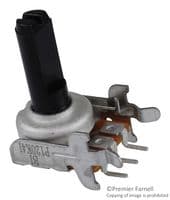 P120K-F20BR5K - TT ELECTRONICS / BI TECHNOLOGIES - P120K-F20BR5K - Rotary Potentiometer, 5 kohm, 1 Turns, Linear, 50 mW, ± 20%, P120 Series