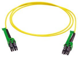 PCRS_LCAX_LCAX_A221T_01.0_SS - HUBER+SUHNER - PCRS_LCAX_LCAX_A221T_01.0_SS - Fibre Optic Cable, 1 m, Singlemode, APC, 2 Fibres, LC Duplex