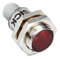 GRL18S-P2431 - SICK - GRL18S-P2431 - Photoelectric Sensor, GR18S Series, Retro Reflective, Dual Lens, 7.2 mm, PNP, 10 to 30 Vdc