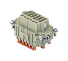 CDSHF18 - ILME - CDSHF18 - Heavy Duty Connector, CDSH Series, CDSH Class, Insert, 18 Contacts, Receptacle, Push Lock Socket