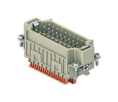 CDSHM27 - ILME - CDSHM27 - Heavy Duty Connector, CDSH Series, CDSH Class, Insert, 27 Contacts, Plug, Push Lock Pin