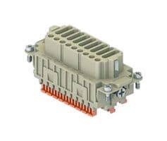 CDSHF27 - ILME - CDSHF27 - Heavy Duty Connector, CDSH Series, CDSH Class, Insert, 27 Contacts, Receptacle, Push Lock Socket