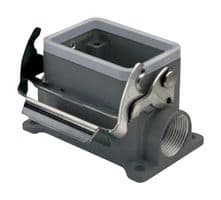 M7PE06L20 - ILME - M7PE06L20 - Heavy Duty Connector, Base, Panel Mount, Metal Body, 1 Lever, ILME Connector Inserts, E-Xtreme