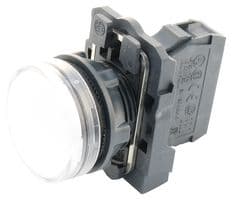 XB5AVG1 - SCHNEIDER ELECTRIC - XB5AVG1 - LED Panel Mount Indicator, White, 120 VAC, 22 mm, IP66, IP67, NEMA 4X, NEMA 13