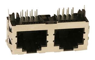 44248-0030 - MOLEX - 44248-0030 - Modular Connector, RJ45 Jack, 1 x 4 (Ganged), 8P8C, Cat3, Through Hole Mount