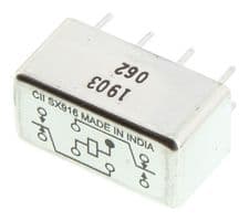 HFW5A1201K00.. - CII - TE CONNECTIVITY - HFW5A1201K00.. - Power Relay, Half-Size, DPDT, 26.5 VDC, 5 A, HFW Series, Through Hole, Non Latching