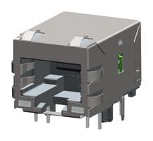 93753-5320 - MOLEX - 93753-5320 - Modular Connector, RJ45 Jack, 1 x 1 (Port), 8P8C, Cat5, Panel Mount, Through Hole Mount