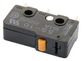 SS-10 - OMRON - SS-10 - Microswitch, Subminiature, Pin Plunger, SPDT, Solder, 10 A