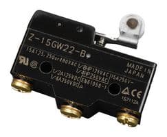 Z-15GW22-B - OMRON - Z-15GW22-B - Microswitch, Standard, Short Hinge Roller Lever, SPDT, Screw, 15 A, 250 V