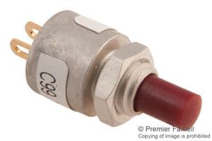 39-1 - GRAYHILL - 39-1 - Pushbutton Switch, 39 Series, 4.8 mm, SPST-NO, Off-(On), Plunger, Red