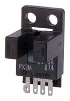 EE-SX674A - OMRON - EE-SX674A - Photomicrosensor, Slot, Close Mounting, Through Beam, 5 mm, NPN, Dark On, Light On, 5 Vdc to 24Vdc
