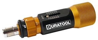 DT000230 - DURATOOL - DT000230 - Torque, Screwdriver, Adjustable, 0.156 " Drive, 100 mm Length, 0.05N-m to 0.6N-m