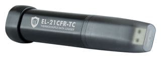 EL-21CFR-TC - LASCAR - EL-21CFR-TC - Data Logger, -200 to +1350°C Probe Measurement Range, Thermocouple, 1 Channel, 32510 Samples, USB