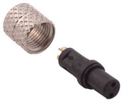 850-002-203RLU1 - NORCOMP - 850-002-203RLU1 - Sensor Connector, VULCON Series, M5, Female, 2 Positions, Solder Socket, Straight Cable Mount
