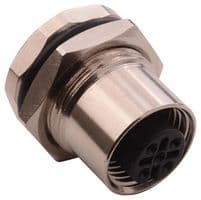 859-005-203R004 - NORCOMP - 859-005-203R004 - Sensor Connector, VULCON Series, M12, Female, 5 Positions, Solder Socket, Straight Panel Mount