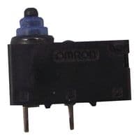 D2AW-A002D R - OMRON ELECTRONIC COMPONENTS - D2AW-A002D R - Microswitch, Ultra Subminiature, Pin Plunger, SPST-NC, Solder, 100 mA, 12 V