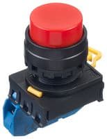 YW1B-M2E10R - IDEC - YW1B-M2E10R - Industrial Pushbutton Switch, YW Series, 22.3 mm, SPST-NO, Momentary, Round Raised, Red