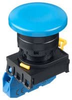 YW1B-M4E10S - IDEC - YW1B-M4E10S - Industrial Pushbutton Switch, YW Series, 22.3 mm, SPST-NO, Momentary, Mushroom, Blue