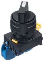 YW1S-3E21 - IDEC - YW1S-3E21 - Rotary Switch, 3 Position, 45 °, 10 A, 120 V, YW Series