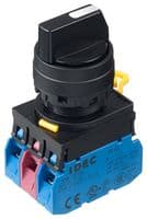YW1S-33E21 - IDEC - YW1S-33E21 - Rotary Switch, 3 Position, 45 °, 10 A, 120 V, YW Series