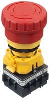 XW1E-BV402MFR - IDEC - XW1E-BV402MFR - Emergency Stop Switch, DPST-NC, Push-Pull, Screw, 5 A, 125 V