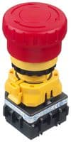XW1E-LV402Q4MFR - IDEC - XW1E-LV402Q4MFR - Emergency Stop Switch, DPST-NC, Push-Pull, Screw, 5 A, 125 V