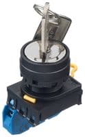 YW1K-3AE21 - IDEC - YW1K-3AE21 - Keylock Switch, 2NO / 1NC, YW Series, 3 Position, Screw, 10 A