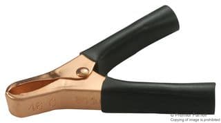 BU-46C-0 - MUELLER ELECTRIC - BU-46C-0 - Test Clip, Miniature, Plier Style, Copper, 29 mm, 75 A, Black