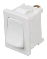 01801.6101-02 - MARQUARDT - 01801.6101-02 - Rocker Switch, On-Off, SPST, Non Illuminated, Panel Mount, White, 1800 Series