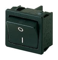 01802.5103-02 - MARQUARDT - 01802.5103-02 - Rocker Switch, On-Off, DPST, Non Illuminated, Panel Mount, Black, 1800 Series
