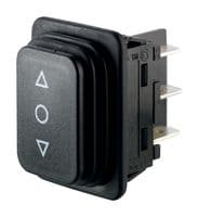 01939.3314-01 - MARQUARDT - 01939.3314-01 - Rocker Switch, (On)-Off-(On), DPDT, Non Illuminated, Panel Mount, Black, 1930 Series