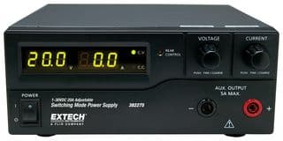 382275 - EXTECH INSTRUMENTS - 382275 - Bench Power Supply, Adjustable, 1 Output, 1 V, 30 V, 1 A, 20 A