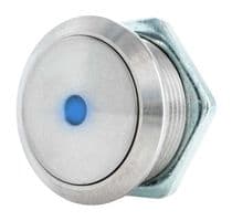 48M-111B - ITW SWITCHES - 48M-111B - Vandal Resistant Switch, 48-EM Series, 19.4 mm, SPST-NO-DB, Momentary, Round, Natural