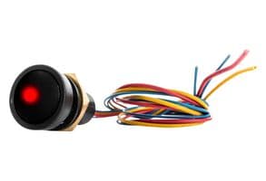 49-59311R - ITW SWITCHES - 49-59311R - Industrial Pushbutton Switch, 49-59 Series, 16 mm, SPST-NO-DB, Momentary, Round Domed, Black