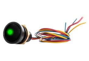 49-59311G - ITW SWITCHES - 49-59311G - Industrial Pushbutton Switch, 49-59 Series, 16 mm, SPST-NO-DB, Momentary, Round Domed, Black