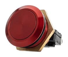 76-9513/4044R - ITW SWITCHES - 76-9513/4044R - Vandal Resistant Switch, 76-95 Series, 19.3 mm, SPDT-DB, Momentary, Round, Red