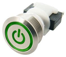H48M-213G/4044 - ITW SWITCHES - H48M-213G/4044 - Industrial Pushbutton Switch, H48M Series, 19.5 mm, SPDT-DB, Maintained, Round, Natural