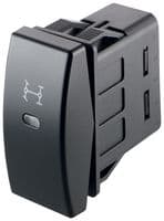 03251.0063-00 - MARQUARDT - 03251.0063-00 - Rocker Switch, On-Off, DPST, Illuminated, Panel Mount, Black, 3251 Series