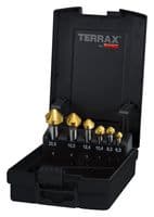 A102152TRO - RUKO - A102152TRO - Drill Bit Set, Countersinker, HSS-Tin, 6.3 mm - 20.5 mm, 6 Piece