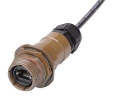 C-RJFTV5E17071G - CINCH CONNECTIVITY SOLUTIONS - C-RJFTV5E17071G - Modular Connector, IP68, RJ45 Jack, 1 x 1 (Port), 8P8C, Cat5e, Panel Mount