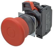 A22NE-MP-P202-N - OMRON INDUSTRIAL AUTOMATION - A22NE-MP-P202-N - Emergency Stop Switch, DPST-NC, Pull to Reset, Screw, 10 A, 120 V