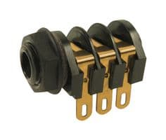 CL12207 - CLIFF ELECTRONIC COMPONENTS - CL12207 - Phone Audio Connector, 3 Contacts, Receptacle, 6.35 mm, Panel Mount, Gold Plated Contacts