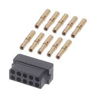 B5740-210-F-C-2 - HARWIN - B5740-210-F-C-2 - Rectangular Connector, Datamate L-Tek B5740, 10 Contacts, Receptacle, 2 mm, Crimp, 2 Row