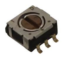 CS-4-13NTB - NIDEC COMPONENTS - CS-4-13NTB - Rotary Switch, SMD, 3 Position, 1 Pole, 45 °, 100 mA, 16 V, CS-4 Series